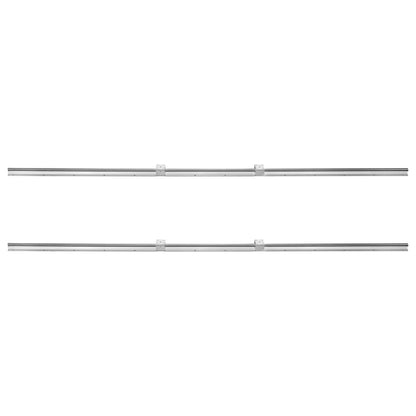 Linear Guide Rail Set, SBR20 2200mm, 2 PCS 86.6 in/2200 mm SBR20 Guide Rails and 4 PCS SBR20UU Slide Blocks, V952-ZXDGSBR20MM22VVOXV0