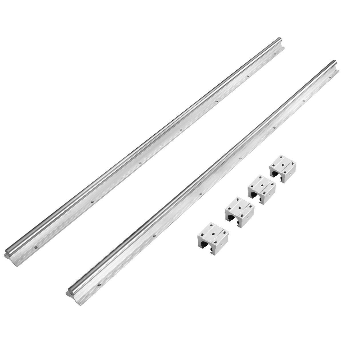 Linear Guide Rail Set, SBR20 800mm, 2 PCS 31.5 in/800 mm SBR20 Guide Rails and 4 PCS SBR20UU Slide Blocks, V952-ZXDGSBR2800MMZ0CIV0