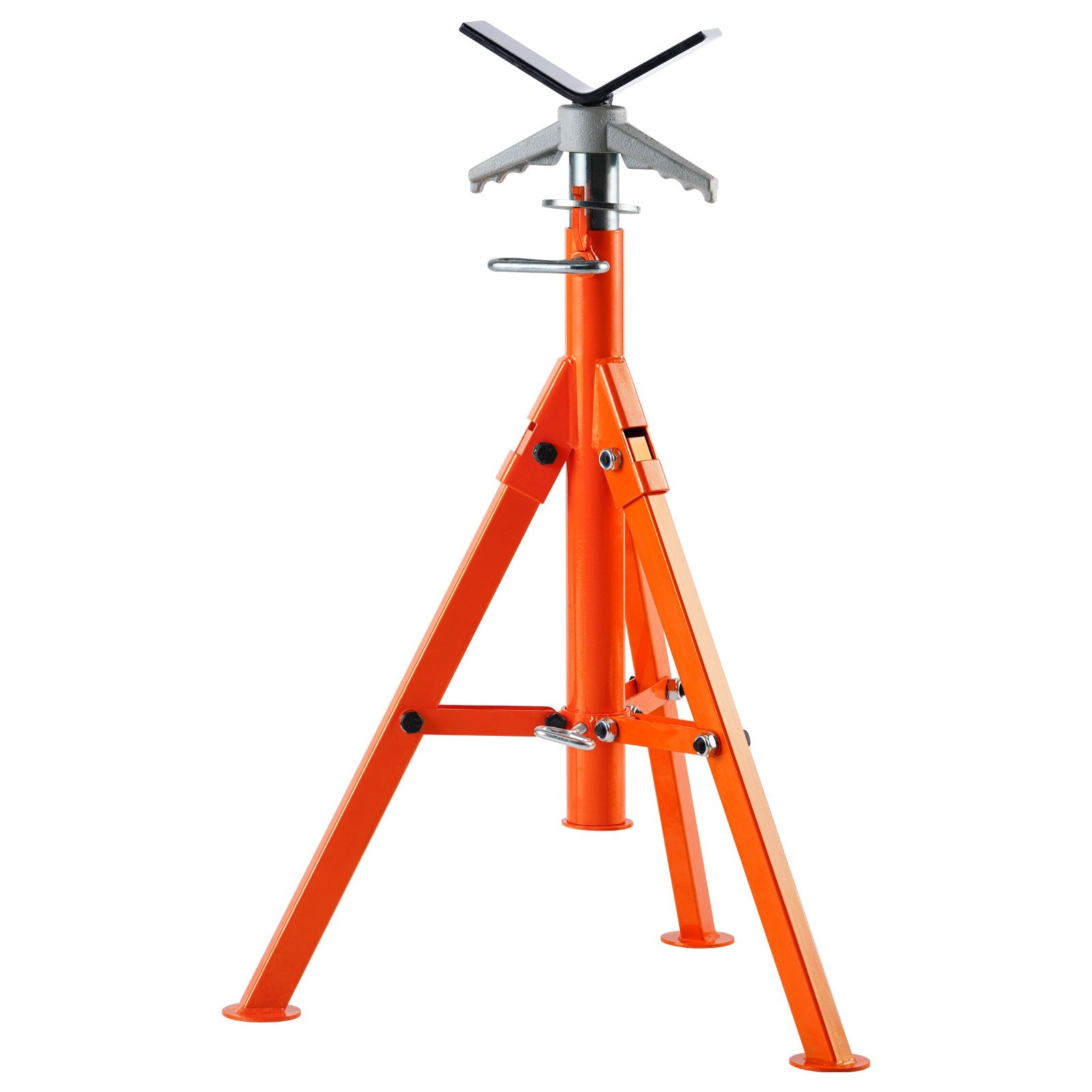 Pipe Stand, 2500LBS Heavy Duty Pipe Jack Stands, 27.2"-52" Height Adjustable V Head Pipe Stand, 45# Steel V952-ZXGDZCZJ2852R9DRBV0
