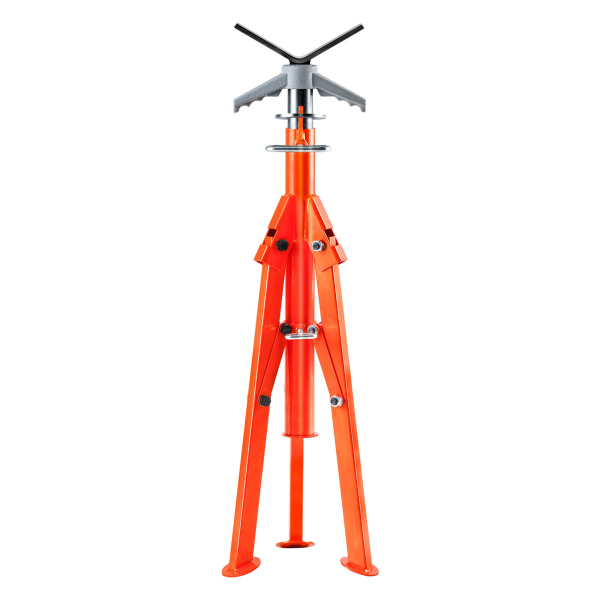 Pipe Stand, 2500LBS Heavy Duty Pipe Jack Stands, 27.2"-52" Height Adjustable V Head Pipe Stand, 45# Steel V952-ZXGDZCZJ2852R9DRBV0