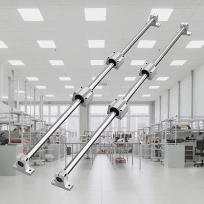 Linear Guide Rail Set, SFC20 1200mm, 2 PCS 47.2 in/1200 mm SFC20 Guide Rails 4 PCS SC20 Slide Blocks 4 PCS V952-ZXH20MM1200MM30G9V0