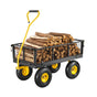 500 Lbs Steel Garden Cart, Heavy Duty Garden Wagon Cart Pullable on Wheels, Metal Yard Utility Wagon Carts V952-ZXHYTCHH500LVP7EBV0