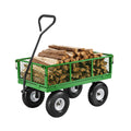 680 Lbs Steel Garden Cart on Wheels, Heavy Duty Garden Wagon Cart Pullable, Metal Outdoor Utility Yard Wagon V952-ZXHYTCHH680LDM4Y8V0