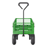 680 Lbs Steel Garden Cart on Wheels, Heavy Duty Garden Wagon Cart Pullable, Metal Outdoor Utility Yard Wagon V952-ZXHYTCHH680LDM4Y8V0