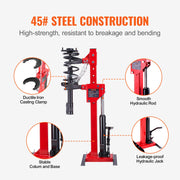 Strut Spring Compressor, 4.5 Ton/9920 LBS Hydraulic Jack Capacity, 1 Ton Rated Compression Force, Auto Strut V952-ZXJZDHCZQJTYYH9F2V0