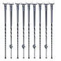 Staircase Metal Balusters, 44'' x 1/2" Galvanized Steel Decorative Banister Spindles, 10 Pack Deck Baluster V952-ZXKLGZ10G43835UVDV0