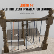 Staircase Metal Balusters, 44'' x 1/2" Galvanized Steel Decorative Banister Spindles, 10 Pack Deck Baluster V952-ZXKLGZ10G43835UVDV0