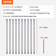 Staircase Metal Balusters, 44'' x 1/2" Galvanized Steel Decorative Banister Spindles, 10 Pack Deck Baluster V952-ZXKLGZ10G44YH4VC6V0