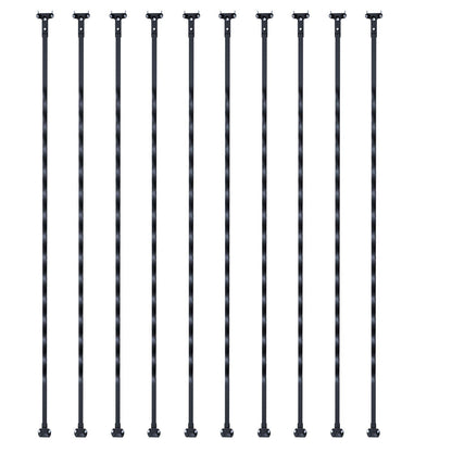 Staircase Metal Balusters, 44'' x 1/2" Galvanized Steel Decorative Banister Spindles, 10 Pack Deck Baluster V952-ZXKLGZ10G44YH4VC6V0