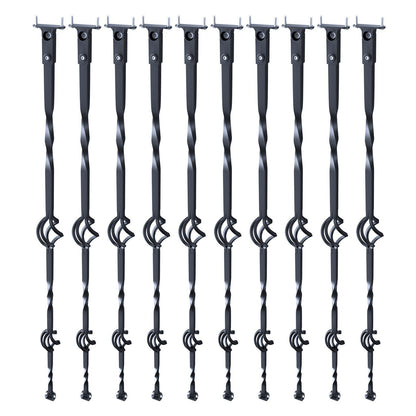 Staircase Metal Balusters, 44'' x 1/2" Galvanized Steel Decorative Banister Spindles, 10 Pack Deck Baluster V952-ZXKLGZ44YC103UJY9V0