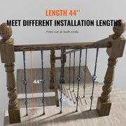 Staircase Metal Balusters, 44'' x 1/2" Galvanized Steel Decorative Banister Spindles, 10 Pack Deck Baluster V952-ZXKLGZ44YC103UJY9V0