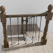 Staircase Metal Balusters, 44'' x 1/2" Galvanized Steel Decorative Banister Spindles, 10 Pack Deck Baluster V952-ZXKLGZ44YC103UJY9V0