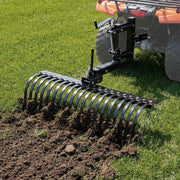 106.7cm Tow Behind Landscape Rake, 3-Point Lawn Rock Rake with Blade & Lift Lever, Fit Category 1 ATVs UTVs V952-ZXSCJ42INCHYATJQA001V0