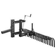 106.7cm Tow Behind Landscape Rake, 3-Point Lawn Rock Rake with Blade & Lift Lever, Fit Category 1 ATVs UTVs V952-ZXSCJ42INCHYATJQA001V0