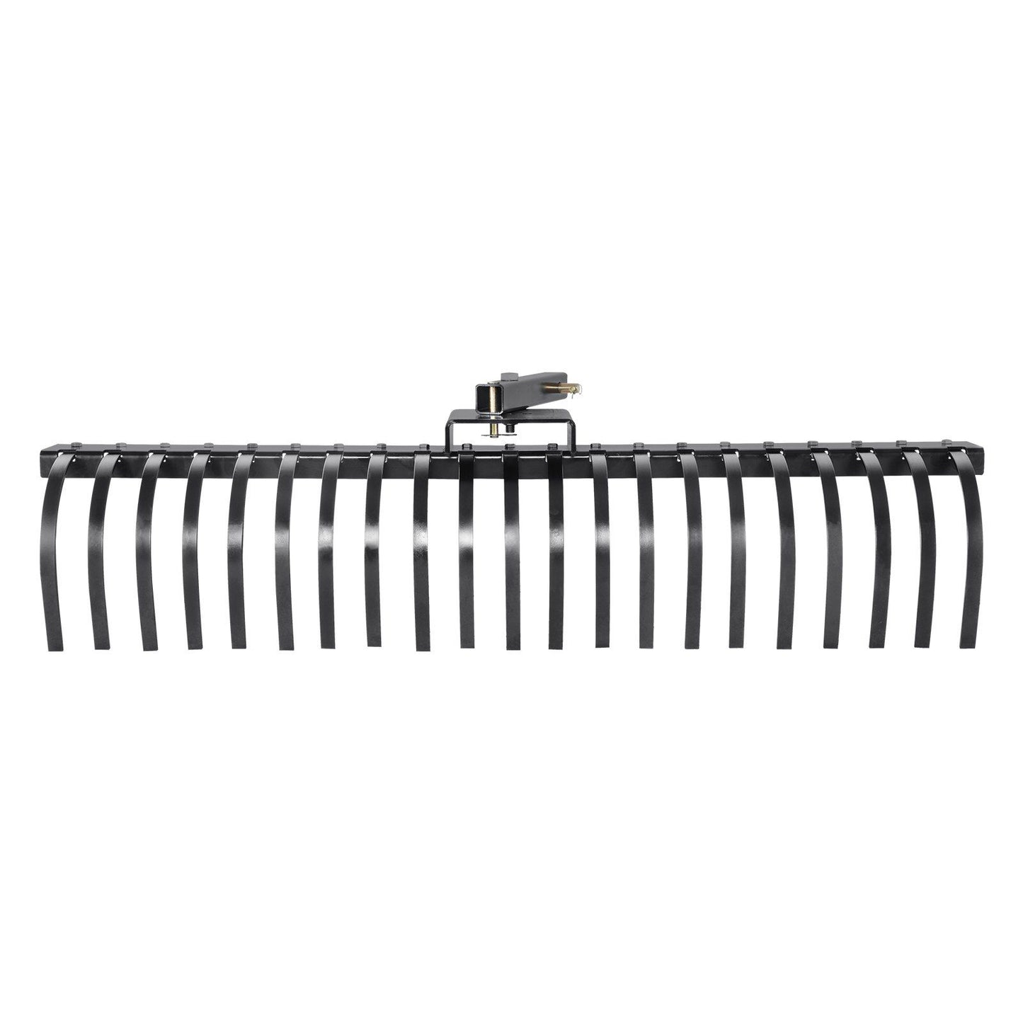 Tow Behind Landscape Rake, 1.5m Tow Dethatcher with 21 Steel Coil Tines, Lawn Dethatcher Rake Attaches to V952-ZXSCJ60BDSDLG2B3EV0