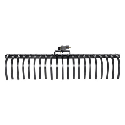 Tow Behind Landscape Rake, 1.5m Tow Dethatcher with 21 Steel Coil Tines, Lawn Dethatcher Rake Attaches to V952-ZXSCJ60BDSDLG2B3EV0