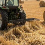 150 cm Tow Behind Landscape Rake, 3 Point Hitch Lawn Dethatcher Rake, 26 Spring Steel Tines, for Category 1 V952-ZXSCJ60INCHBP8SL7001V0