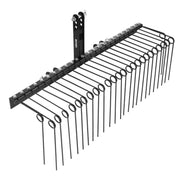 150 cm Tow Behind Landscape Rake, 3 Point Hitch Lawn Dethatcher Rake, 26 Spring Steel Tines, for Category 1 V952-ZXSCJ60INCHBP8SL7001V0