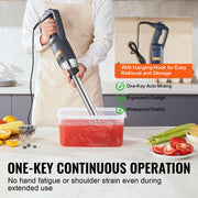 Commercial Immersion Blender 350W Heavy Duty Hand Mixer for Soup Sauces V952-ZXSCJBQ350WB371FZV3