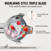 Commercial Immersion Blender 350W Heavy Duty Hand Mixer for Soup Sauces V952-ZXSCJBQ350WB371FZV3