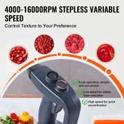 Commercial Immersion Blender, 350W Heavy Duty Hand Mixer, 12 inch Stepless Variable Speed Mixer with V952-ZXSCJBQ350WBFMXPAV3