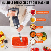 Commercial Immersion Blender 500W Heavy Duty Hand Mixer for Soup Sauces V952-ZXSCJBQ500WBHM0FZV3