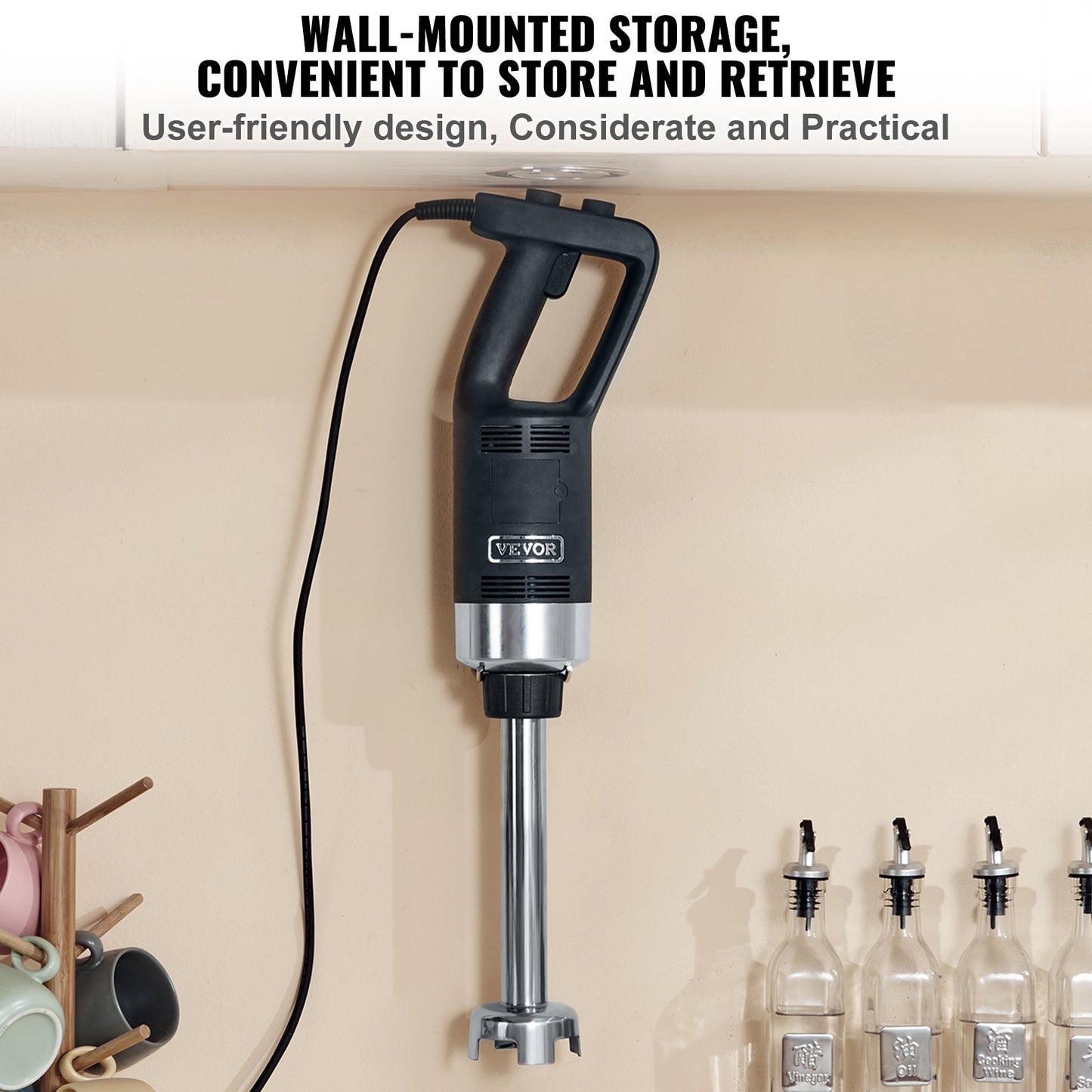 Commercial Immersion Blender, 500 Watt Heavy Duty Hand Mixer, Variable Speed Kitchen Stick Mixer with 304 V952-ZXSCJBQYCBSDJF3WGV3