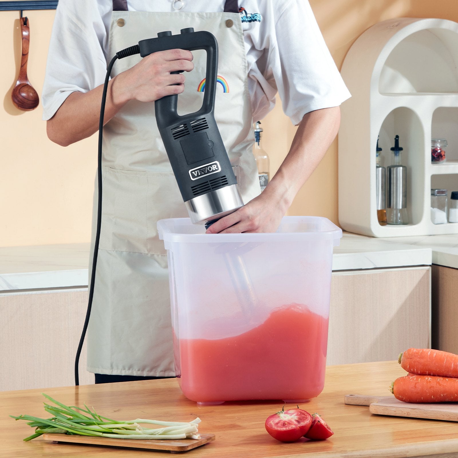 Commercial Immersion Blender, 500 Watt Heavy Duty Hand Mixer, Variable Speed Kitchen Stick Mixer with 304 V952-ZXSCJBQYCBSDJF3WGV3