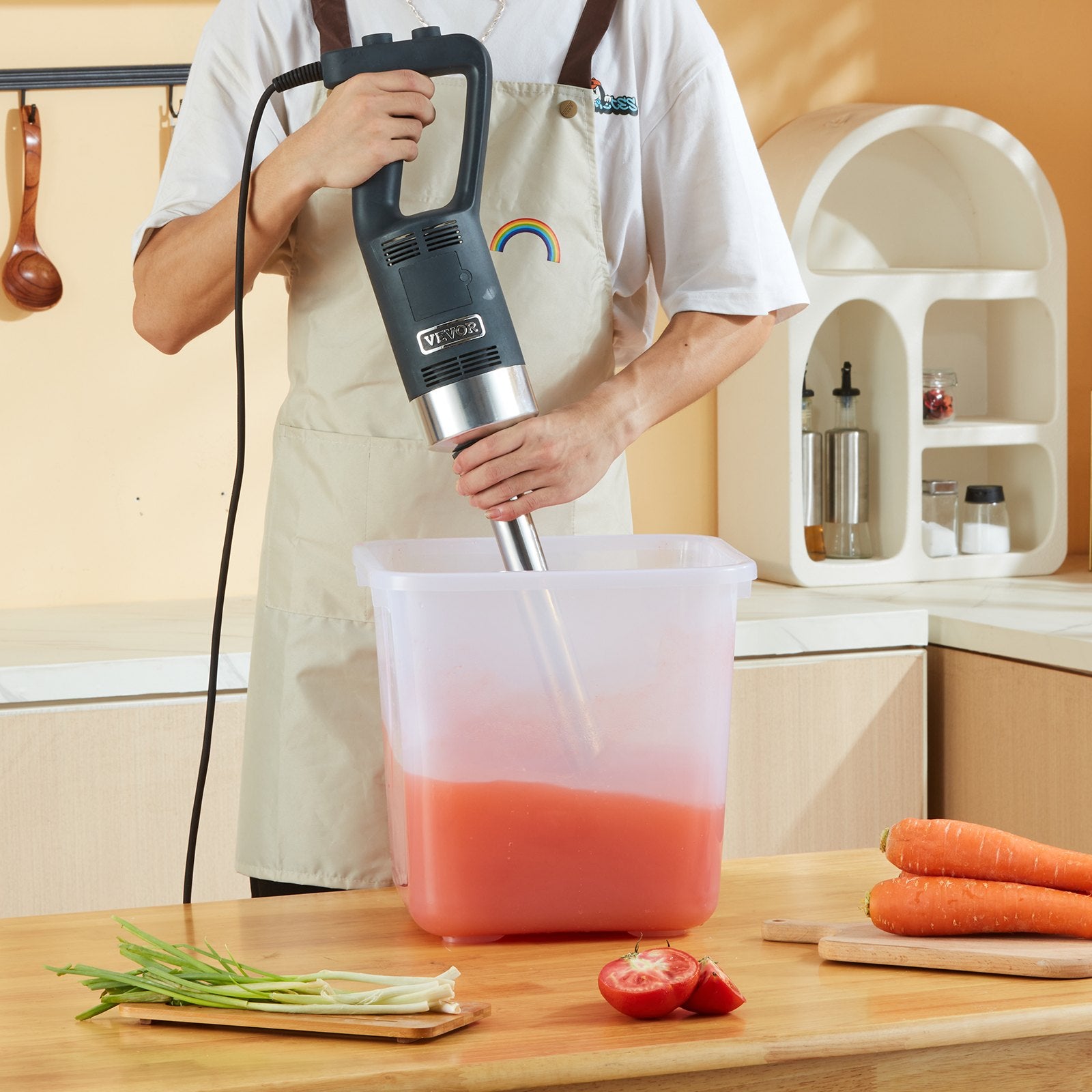 Commercial Immersion Blender Heavy Duty Hand Mixer 750W Variable Speed V952-ZXSCJBQYCBSDJJDGJV3