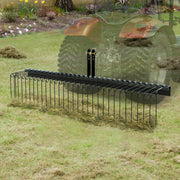 Tow Behind Landscape Rake, 1.8m Tow Dethatcher with 32 Steel Tines, Lawn Dethatcher Rake Attaches to Category V952-ZXSCJDHC72BDGLRVMV0