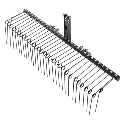 Tow Behind Landscape Rake, 1.8m Tow Dethatcher with 32 Steel Tines, Lawn Dethatcher Rake Attaches to Category V952-ZXSCJDHC72BDGLRVMV0
