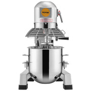 Commercial Food Mixer, 18.7L Commercial Stand Mixer with 3 Adjustable Speeds, 1100W Dough Mixer with V952-ZXSPJBJ20QT1FBO63V3