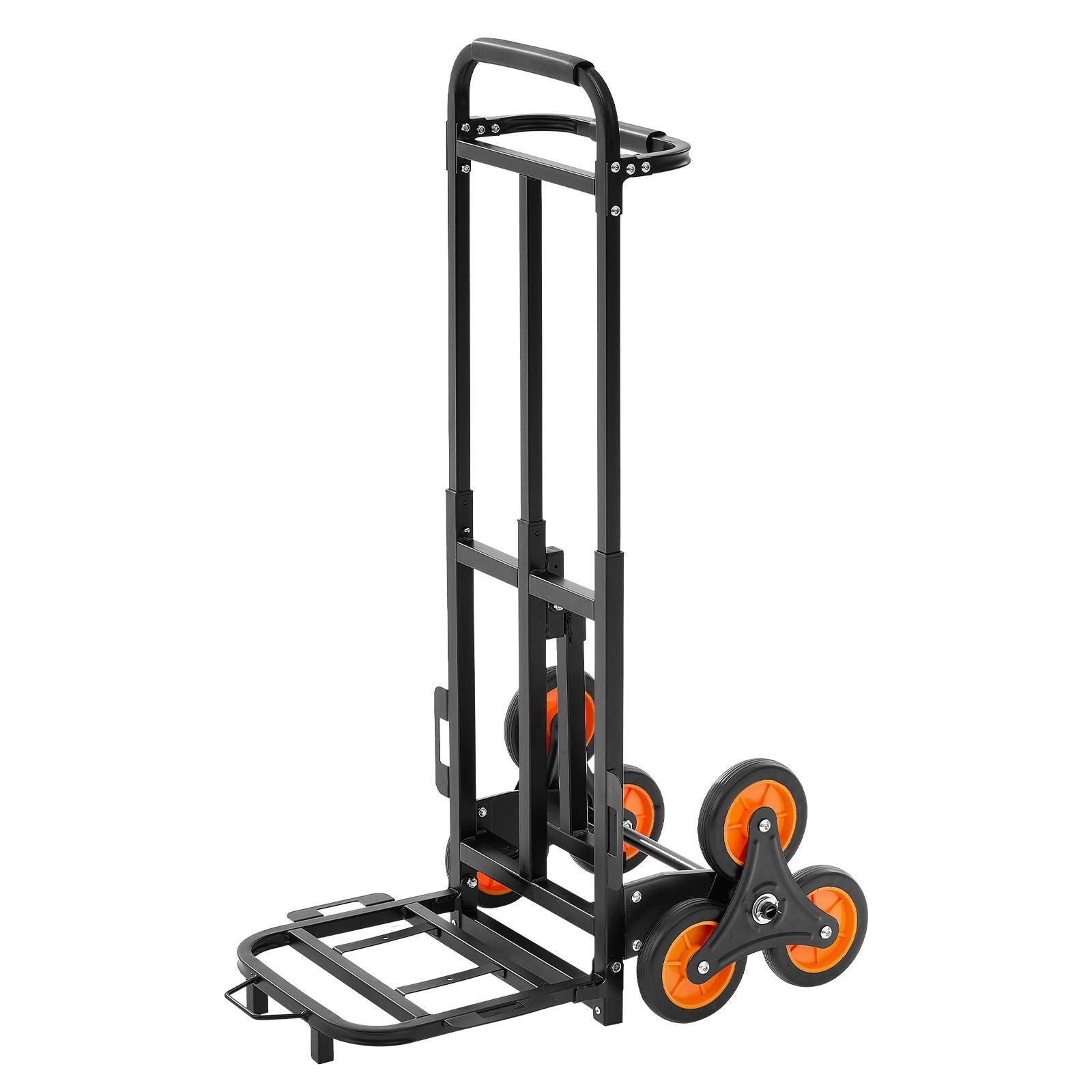 Stair Climbing Cart, 100 kg Stair-Climbing Capacity, Heavy-Duty Folding Trolley Cart with Telescoping Handle, V952-ZXTCSPLCLSKH7RCTY001V0