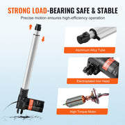 Linear Actuator 12V, 12 Inch Heavy Duty 1320lbs/6000N Linear Actuator, 0.19"/s Linear Motion Actuator with V952-ZXXXZXQ12INCGZ2OQV9
