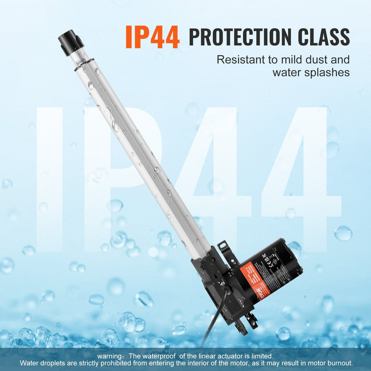 Linear Actuator 12V, 14 Inch Heavy Duty 1320lbs/6000N Linear Actuator, 0.19"/s Linear Motion Actuator with V952-ZXXXZXQ14INCIFV1QV9