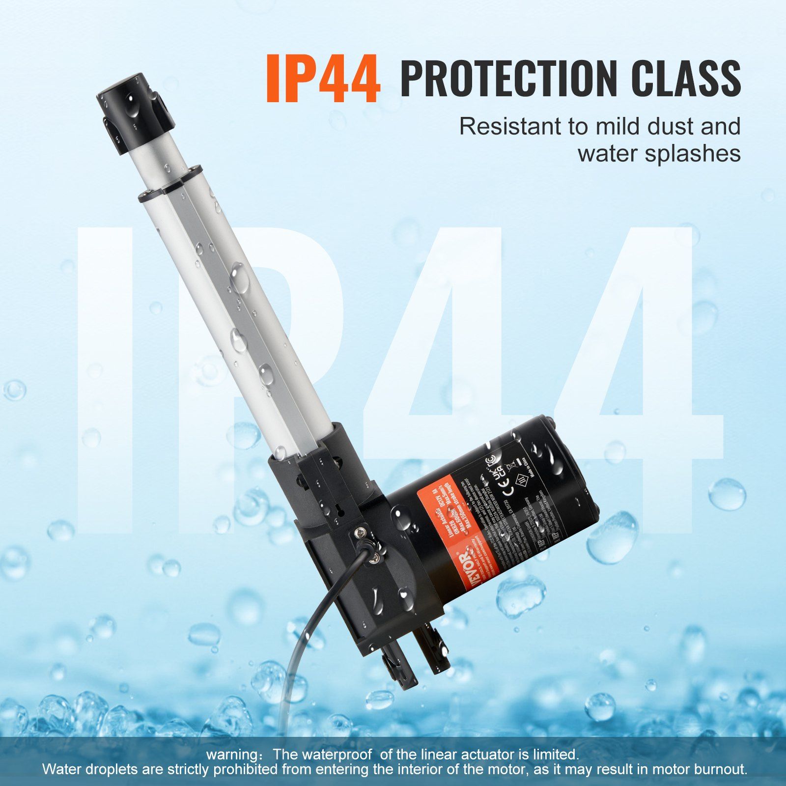 Linear Actuator 12V, 6 Inch Heavy Duty 1320lbs/6000N Linear Actuator, 0.19"/s Linear Motion Actuator with V952-ZXXXZXQ6INCH0FY9LV9