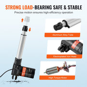 Linear Actuator 12V, 6 Inch Heavy Duty 1320lbs/6000N Linear Actuator, 0.19"/s Linear Motion Actuator with V952-ZXXXZXQ6INCH0FY9LV9