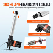 Linear Actuator 12V, 8 Inch Heavy Duty 1320lbs/6000N Linear Actuator, 0.19"/s Linear Motion Actuator with V952-ZXXXZXQ8INCHTAMZ2V9