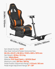 Racing Wheel Stand, Heavy-Duty Simulator Cockpit Steering Wheel Stand, Fit Logitech G25, G27, G29, G920, V952-ZXZCDGDBCGBK11FBA001V0