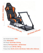 Racing Wheel Stand, Heavy-Duty Simulator Cockpit Steering Stand with Dual-Rail Dual-Arm, Fit Logitech V952-ZXZCSGSBWXSQX8MP1001V0