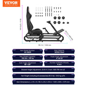 Heavy Duty Racing Wheel Stand for Logitech G923/G920/G29 Max330LBS Compact V952-ZXZCXKXHBKZD9MKRTV0