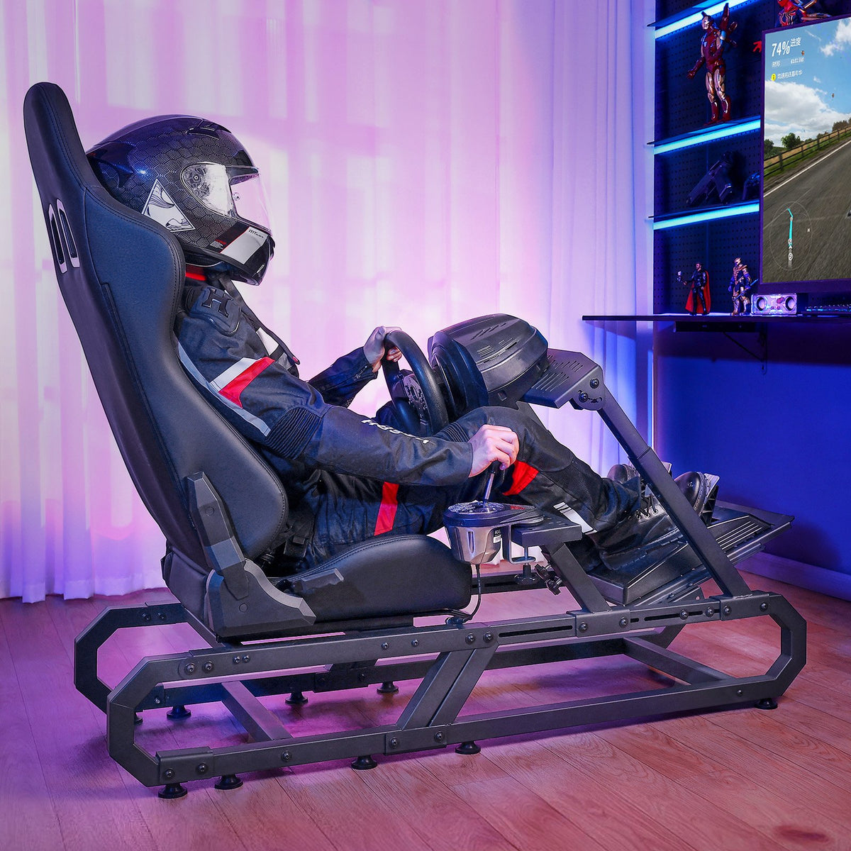 Heavy Duty Racing Wheel Stand for Logitech G923/G920/G29 Max330LBS Compact V952-ZXZCXKXHBKZD9MKRTV0