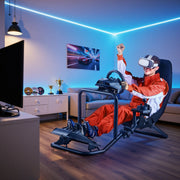 Racing Wheel Stand, Heavy-Duty Integrated Simulator Cockpit Steering Stand, Fit Logitech V952-ZXZCYTSCGBKZA2NPX001V0