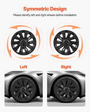 Hubcaps Wheel Covers for 2017-2023 Tesla Model 3, 18 Inch Set of 4 Wheel Rim Cover Hubcaps OEM Style V952-ZYLGGYGH4JTT0GYKX001V0