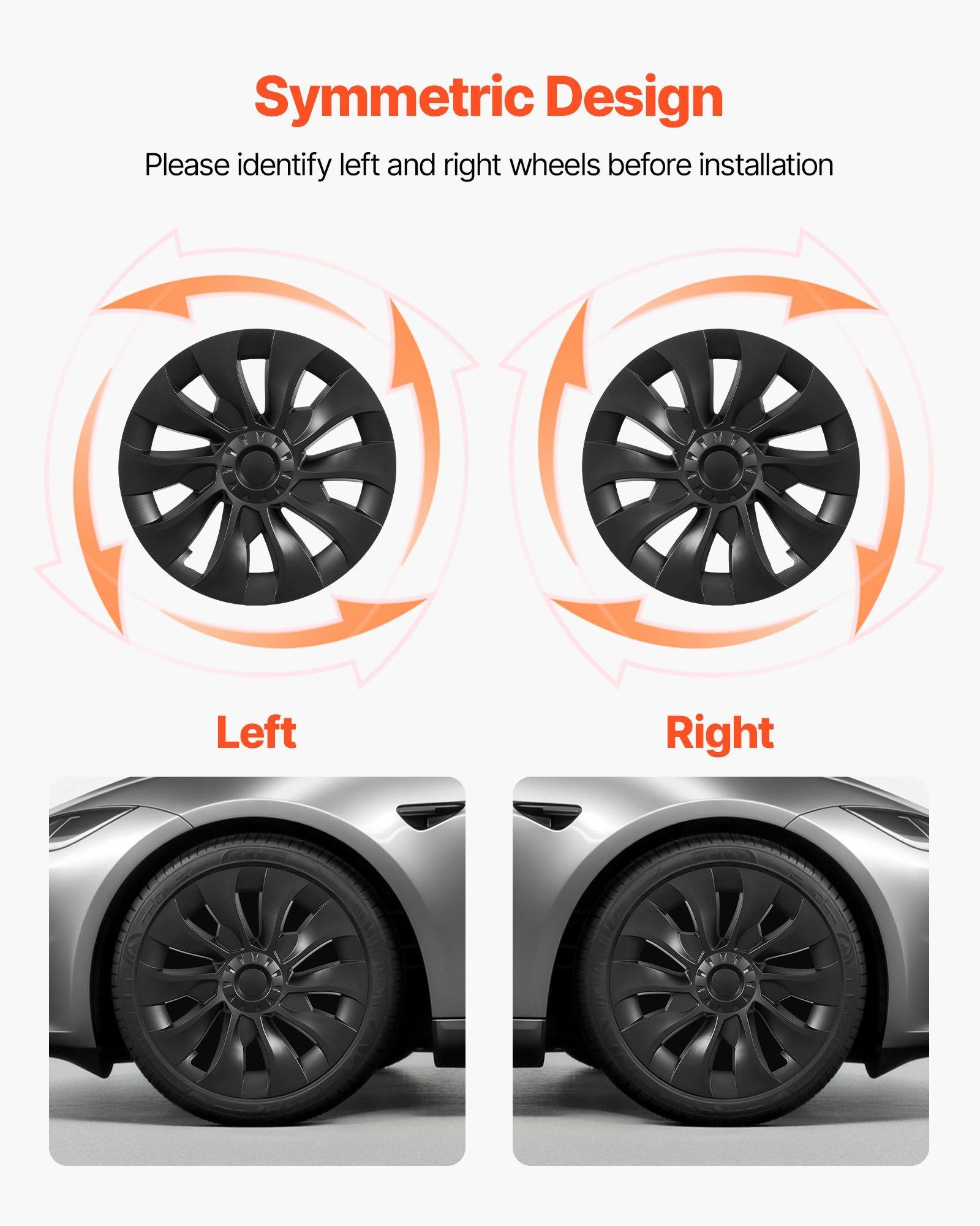 Hubcaps Wheel Covers for 2017-2023 Tesla Model 3, 18 Inch Set of 4 Wheel Rim Cover Hubcaps OEM Style V952-ZYLGGYGH4JTT0GYKX001V0