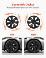 Hubcaps Wheel Covers for 2021-2024 Tesla Model Y, 19 Inch Set of 4 Wheel Rim Cover Hubcaps OEM Style V952-ZYLGGYGH4JTTCEXU9001V0