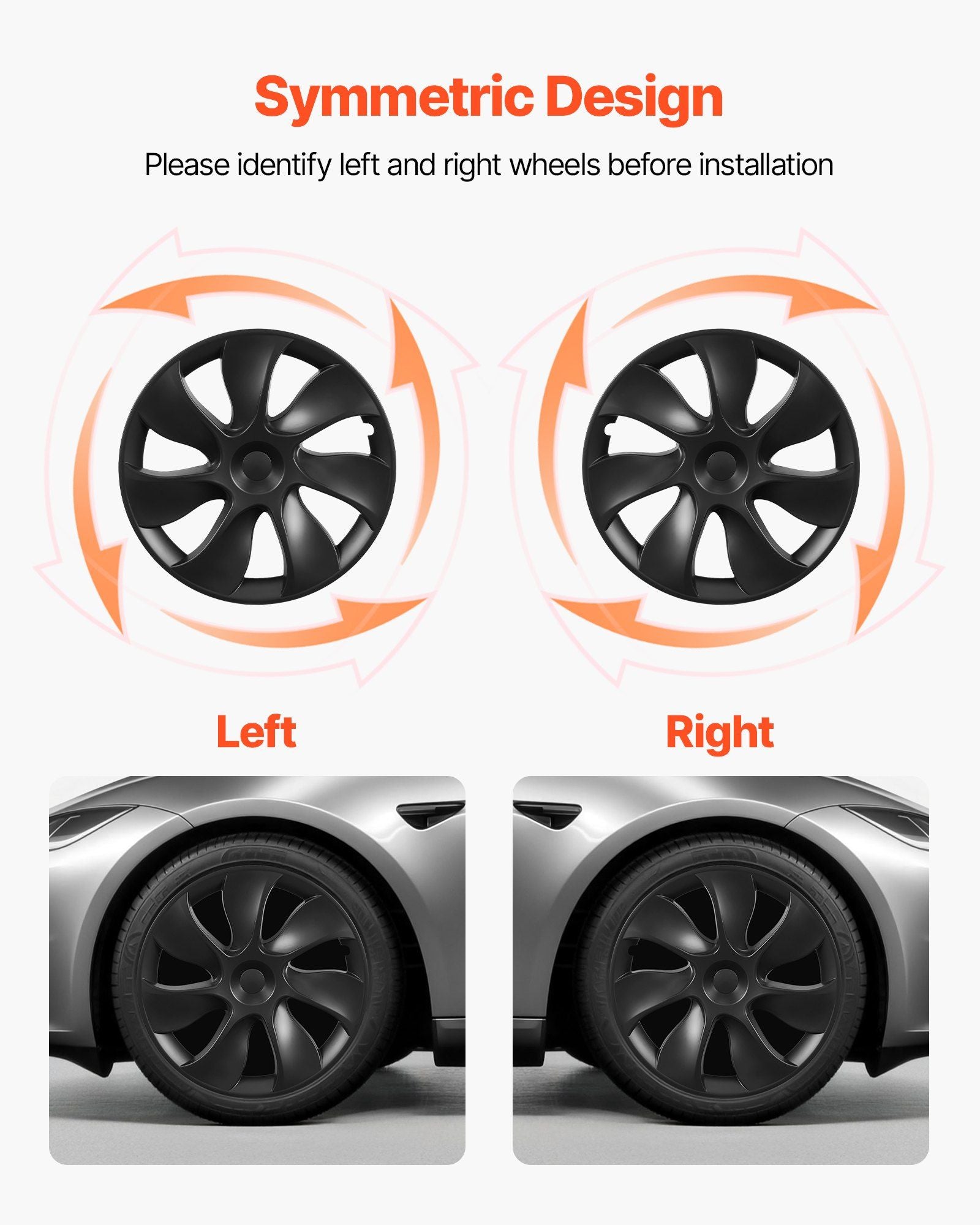 Hubcaps Wheel Covers for 2021-2024 Tesla Model Y, 19 Inch Set of 4 Wheel Rim Cover Hubcaps OEM Style V952-ZYLGGYGH4JTTCEXU9001V0