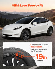 Hubcaps Wheel Covers for 2021-2024 Tesla Model Y, 19 Inch Set of 4 Wheel Rim Cover Hubcaps OEM Style V952-ZYLGGYGH4JTTN7Z35001V0