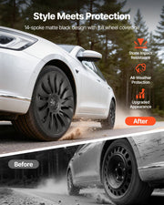 Hubcaps Wheel Covers for 2021-2024 Tesla Model Y, 19 Inch Set of 4 Wheel Rim Cover Hubcaps OEM Style V952-ZYLGGYGH4JTTN7Z35001V0