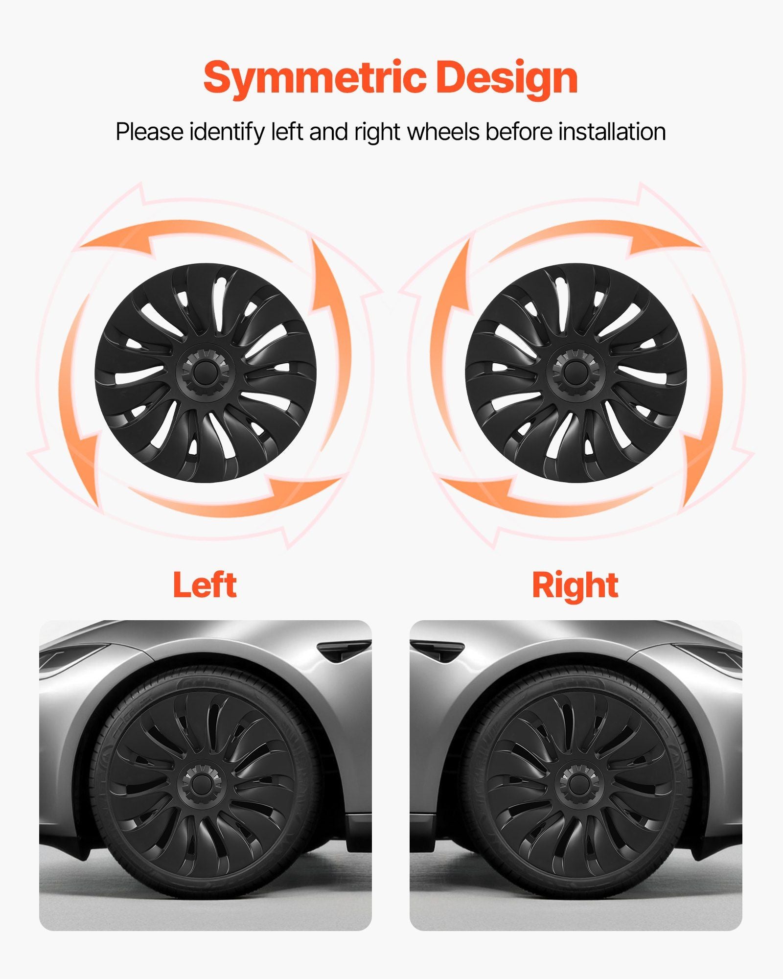 Hubcaps Wheel Covers for 2021-2024 Tesla Model Y, 19 Inch Set of 4 Wheel Rim Cover Hubcaps OEM Style V952-ZYLGGYGH4JTTN7Z35001V0